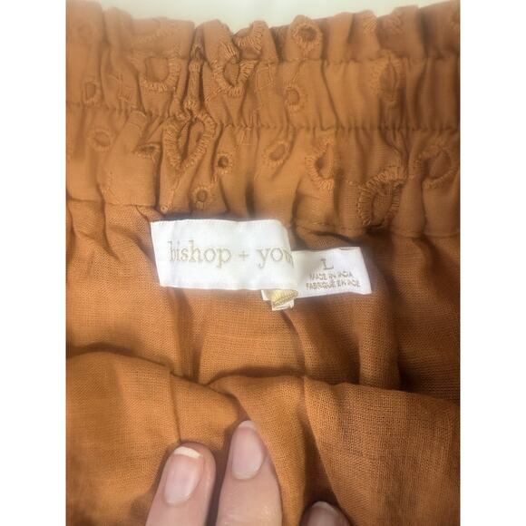 NWT Bishop&Young Large Orange Textured Fall Festival Boho Gypsy Midi Skirt - Picture 5 of 9